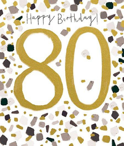 Picture of HAPPY BIRTHDAY 80 CARD